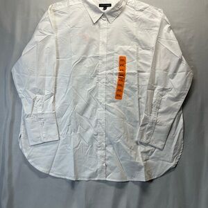 Women's White Button-Up Shirt
